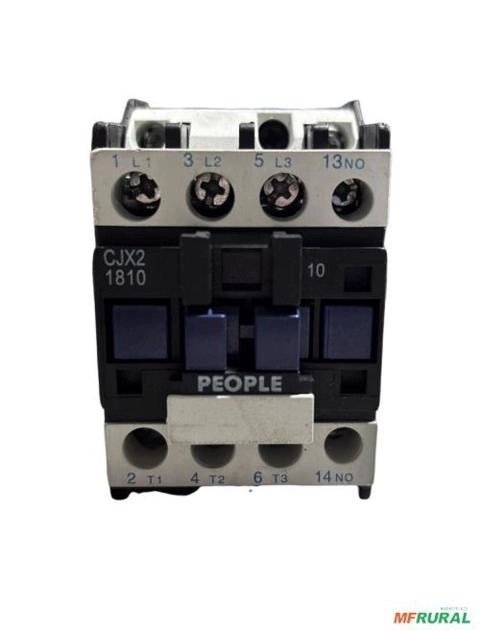 Imagem Contatora  CJX2 - D1810 7,5 hp 18A People 220V C8384 Imagem Contatora  CJX2 - D1810 7,5 hp 18A People 220V C8384