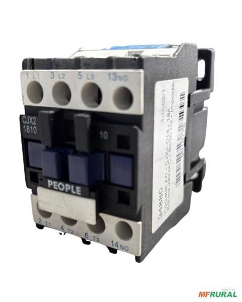 Imagem Contatora  CJX2 - D1810 7,5 hp 18A People 220V C8384 Imagem Contatora  CJX2 - D1810 7,5 hp 18A People 220V C8384