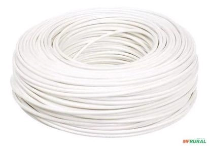 Cabo Fio Cobre Flexível 1,5mm 100m 750v NOBRE Branco C12105 Imagem Cabo Fio Cobre Flexível 1,5mm 100m 750v NOBRE Branco C12105