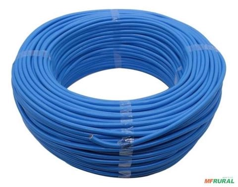 Cabo Fio Cobre Flexível 1,5mm 100m 750v NOBRE Azul C12108 Imagem Cabo Fio Cobre Flexível 1,5mm 100m 750v NOBRE Azul C12108