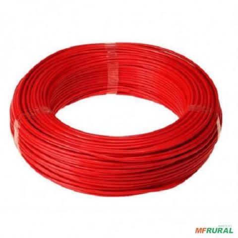 Cabo Fio Cobre Flexível 4mm 100m 750v NOBRE Vermelho C12116 Imagem Cabo Fio Cobre Flexível 4mm 100m 750v NOBRE Vermelho C12116