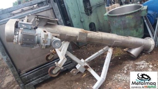 Ensacadeira com Rosca Transportadora Inox 2,5m X 20cm C1983 Imagem Ensacadeira com Rosca Transportadora Inox 2,5m X 20cm C1983