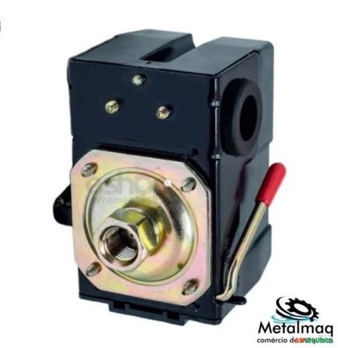 Pressostato Automático Lefoo 80/125 Psi 1 Via - C2685 Imagem Pressostato Automático Lefoo 80/125 Psi 1 Via - C2685