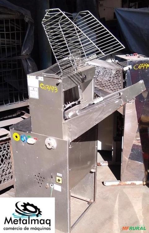 Fatiadora de pão forma padaria inox 350mm - C6493 Imagem Fatiadora de pão forma padaria inox 350mm - C6493