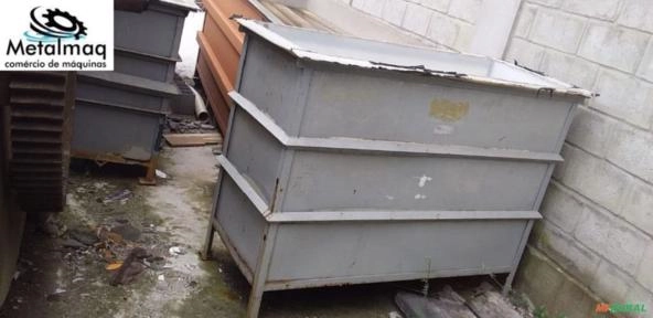Tanque banho quimico Galvanoplastia 1000L 1x1,5x0,6 C6042 Imagem Tanque banho quimico Galvanoplastia 1000L 1x1,5x0,6 C6042