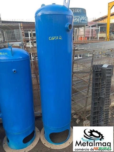 Tanque Cilindro pulmão Compressor 500L 13,6 bar NR13 - C6512 Imagem Tanque Cilindro pulmão Compressor 500L 13,6 bar NR13 - C6512