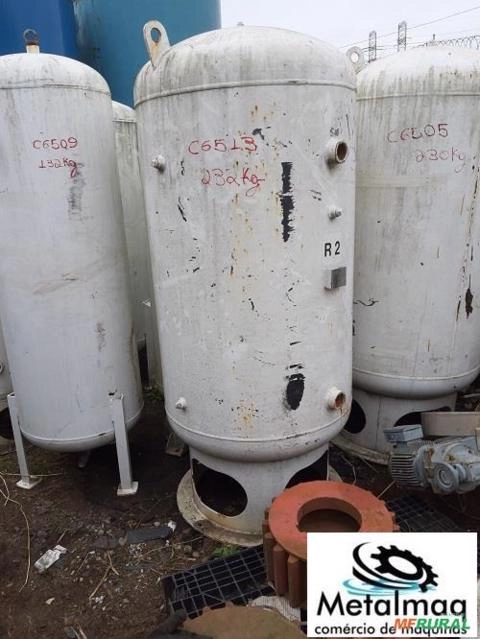 Tanque Cilindro pulmão Compressor 1000L 5 bar NR13 - C6513 Imagem Tanque Cilindro pulmão Compressor 1000L 5 bar NR13 - C6513