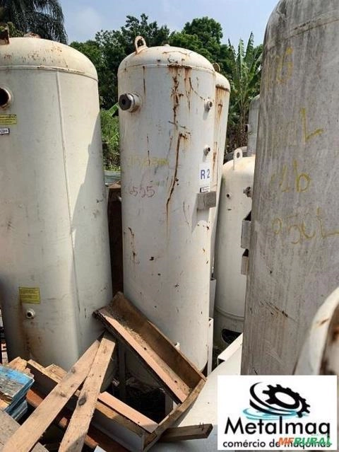 Tanque Cilindro pulmão Compressor 400L 13,6 bar NR13 - C6525 Imagem Tanque Cilindro pulmão Compressor 400L 13,6 bar NR13 - C6525