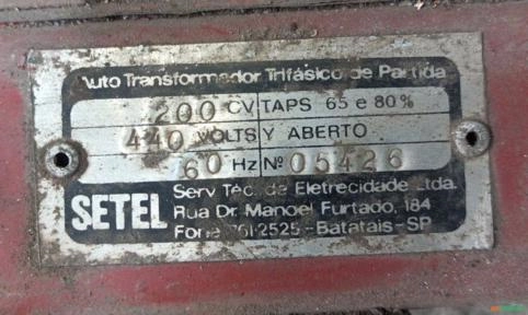 Imagem Auto Transformador trifásico de partida - C7040 Imagem Auto Transformador trifásico de partida - C7040
