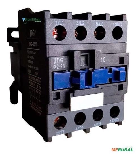 Contatora JX2-2510 7,5 HP 25 A JNG Novo C3221 Imagem Contatora JX2-2510 7,5 HP 25 A JNG Novo C3221