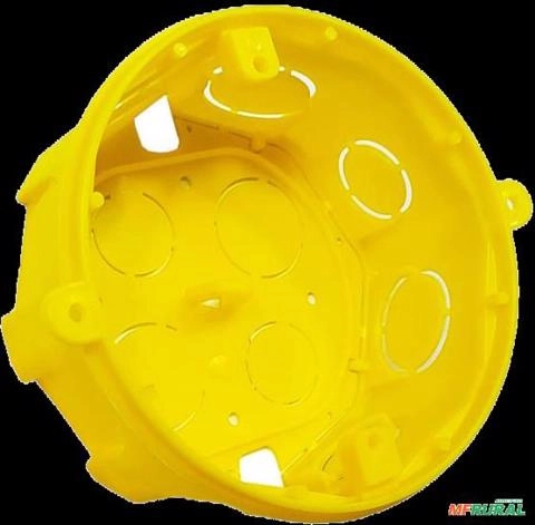 Caixa de Luz 4×4 Octogonal Amarela C8615 Imagem Caixa de Luz 4×4 Octogonal Amarela C8615