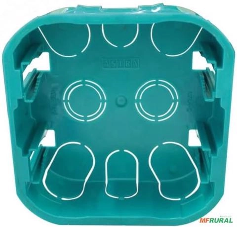 Caixa de Luz Embutir 4x4 Drywall - Verde C8616 Imagem Caixa de Luz Embutir 4x4 Drywall - Verde C8616