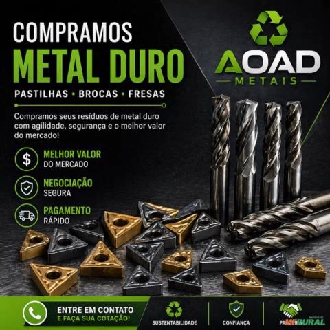 Compramos Metal Duro / Tungstênio em Todo Brasil Imagem Compramos Metal Duro / Tungstênio em Todo Brasil