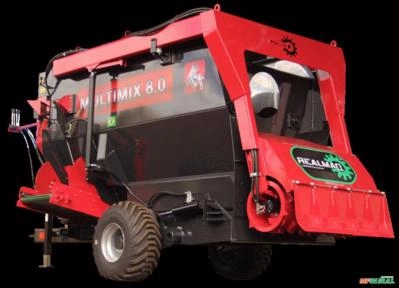 Vagão Misturador de Ração Realmaq Multimix Plus 8.0 Auto Carregável Imagem Vagão Misturador de Ração Realmaq Multimix Plus 8.0 Auto Carregável