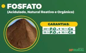 Fosfato Acidulado, Natural Reativo e Orgânico