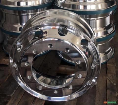 Imagem Roda de Caminhão de Alumínio 22,5 x 8,25 Imagem Roda de Caminhão de Alumínio 22,5 x 8,25