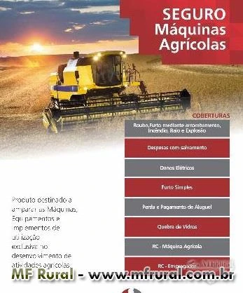 SEGURO CUSTEIO, SEGURO PARA TRATORES E MAQUINAS AGRÍCOLAS