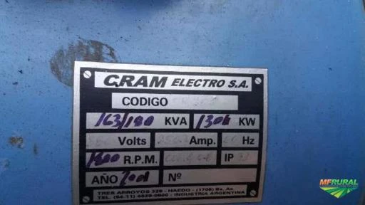 GERADOR PERKINS DE 125 KVA SEMI NOVO DEZEMBRO 2016