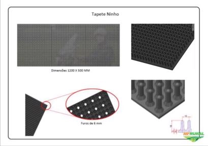 Imagem Tapetes de borracha para ninhos de aves, galinhas, peru. Imagem Tapetes de borracha para ninhos de aves, galinhas, peru.