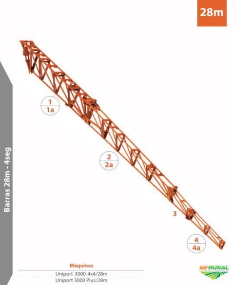 JOGO BARRA UNIPORT 2500 STAR - 28 MTS Imagem JOGO BARRA UNIPORT 2500 STAR - 28 MTS