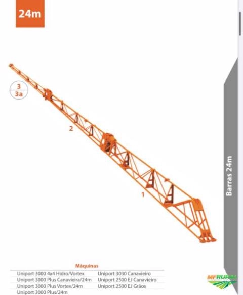JOGO BARRA UNIPORT 3000 CANAVIEIRO - 24 MTS Imagem JOGO BARRA UNIPORT 3000 CANAVIEIRO - 24 MTS