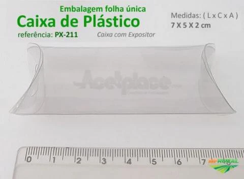 PX-211 (7 X 5 X 2 cm) Pcte 25unds. Embalagem para Sementes, Caixa para Sementes, Caixa de Plástico
