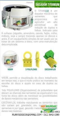 Imagem Dosador Mecânico de Sementes. Imagem Dosador Mecânico de Sementes.