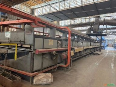 Forno Enaplic indústria cerâmica 96 metros para telhas pisos e azulejos Imagem Forno Enaplic indústria cerâmica 96 metros para telhas pisos e azulejos