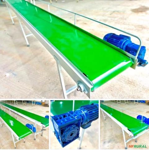 Esteira transportadora industrial 9,5m / 12,5m x 45 cm Imagem Esteira transportadora industrial 9,5m / 12,5m x 45 cm