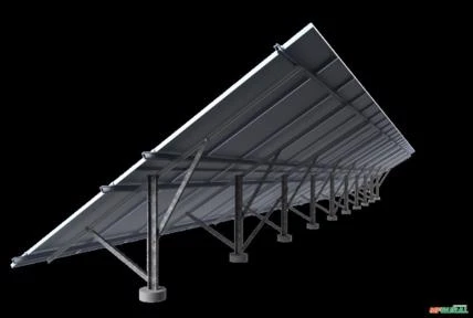 Estruturas e fixadores para painel solar