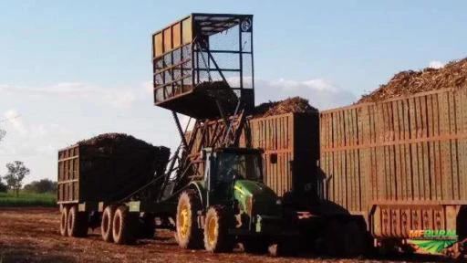 Frente agricola de corte mecanizado de cana de açucar