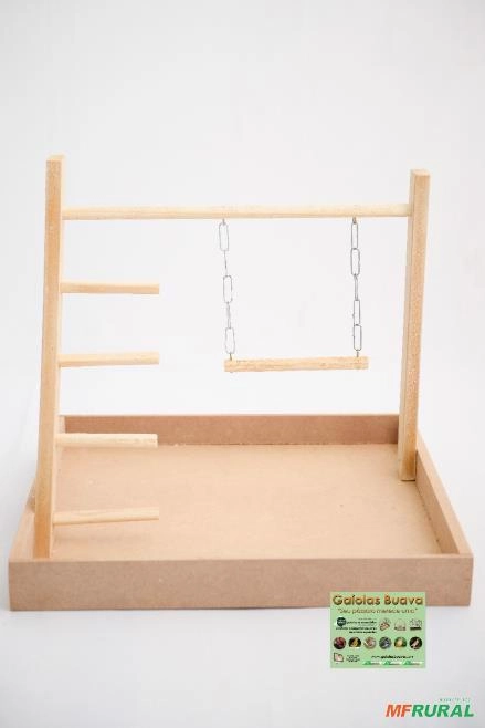 POLEIRO PLAYGROUND P/ CALOPSITA, AGAPORNIS, PERIQUITOS, PAPAGAIOS Imagem POLEIRO PLAYGROUND P/ CALOPSITA, AGAPORNIS, PERIQUITOS, PAPAGAIOS