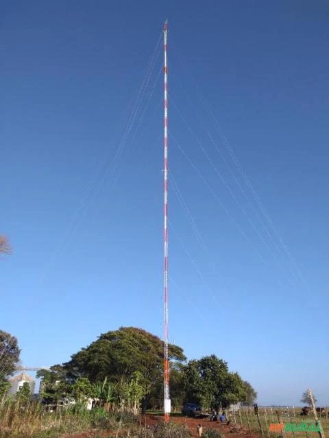 Torre Estaiada Antena Telecom RTK Rural
