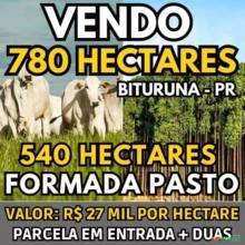 OPORTUNIDADE VENDA - 27 MIL REAIS HECTARE - DOCUMENTAÇÃO 100% ORDEM - DIVISA RIO IGUAÇU (+- 9KM)