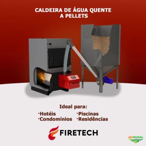 Aquecedor de água a Pellet / piscina 60.000 Kcal/h ou 70 kW Imagem Aquecedor de água a Pellet / piscina 60.000 Kcal/h ou 70 kW