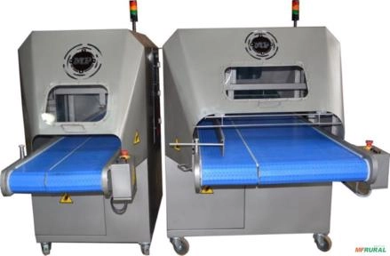 Serra de Fita com esteira para carne com osso NR12 Imagem Serra de Fita com esteira para carne com osso NR12