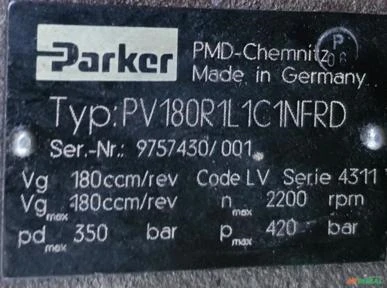 Imagem BOMBA HIDRAULICA PARKER E REXROTH Imagem BOMBA HIDRAULICA PARKER E REXROTH