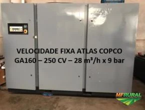 COMPRESSOR DE PARAFUSOS ATLAS COPCO GA160 -250 CV / 3 x 380 V