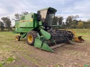 Colhemos soja e milho para produtores - colheitadeira John Deere - SLC - 6200