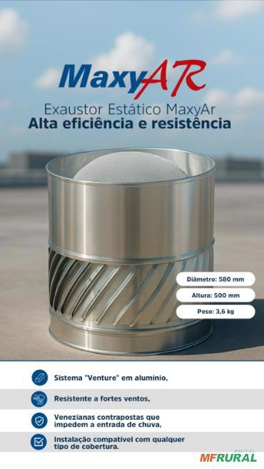 Exaustores Eólicos estatico com iluminação Imagem Exaustores Eólicos estatico com iluminação