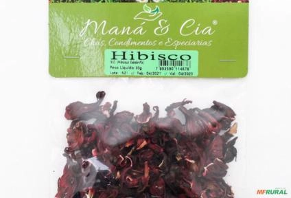 Flor de Hibisco Kit Com 10 Unidades Imagem Flor de Hibisco Kit Com 10 Unidades