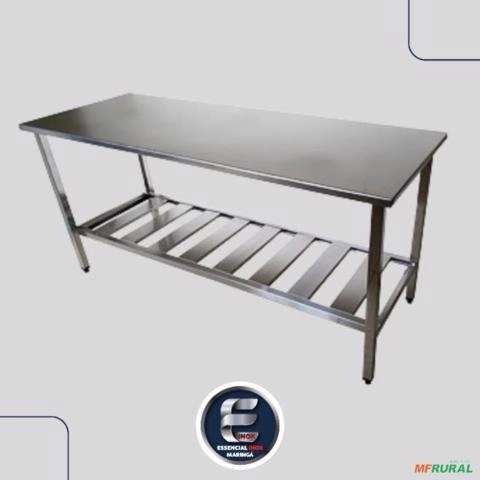 Mesas em Aço Inox Imagem Mesas em Aço Inox