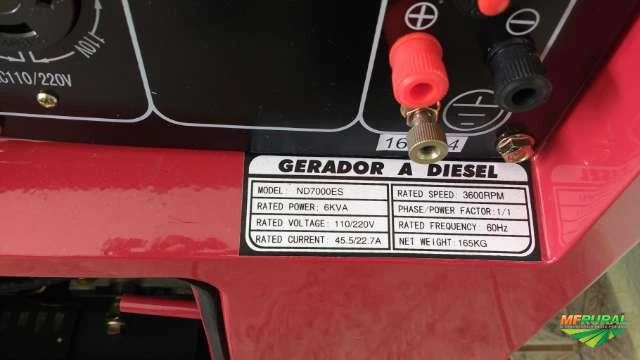 Gerador a diesel trifásico 6kva