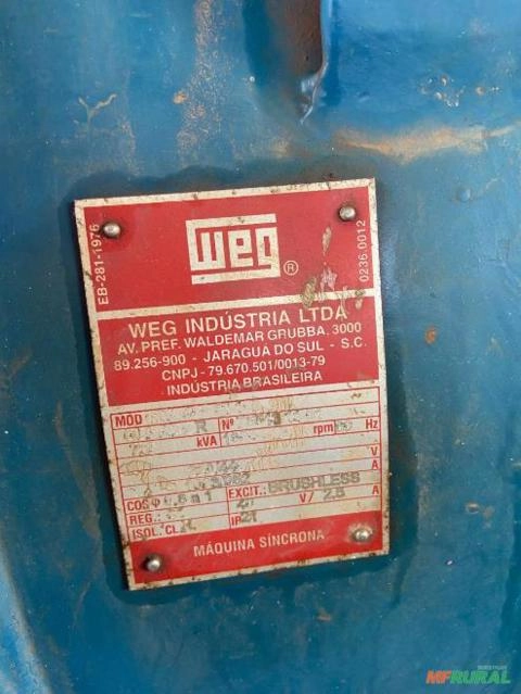 Imagem Gerador Elétrico WEG 725 kva Imagem Gerador Elétrico WEG 725 kva
