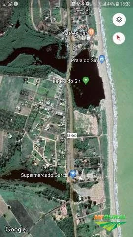 TERRENO NA PRAIA AO LADO DA LAGO DO SIRI