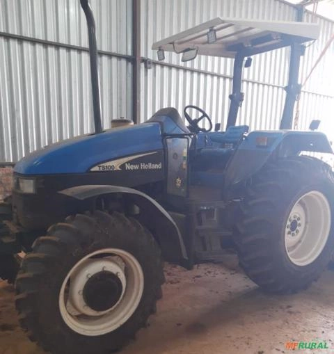Trator New Holland TS100 ano 2004 Imagem Trator New Holland TS100 ano 2004