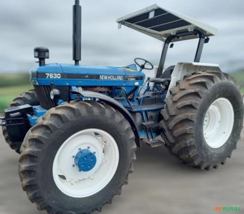 Imagem Trator New Holland 7630 ano 2000 Imagem Trator New Holland 7630 ano 2000
