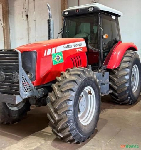 Trator Massey Ferguson 7180 ano 2012 Imagem Trator Massey Ferguson 7180 ano 2012