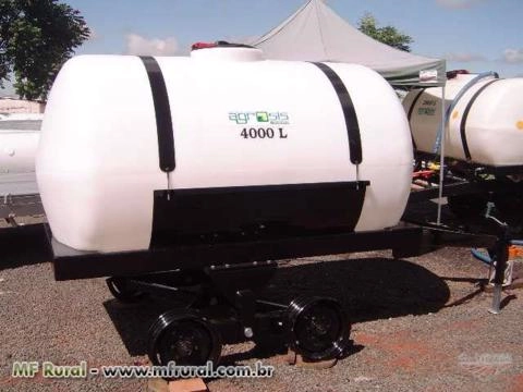 Carreta Agrícola 2.600 lts, Eixo simples 2 Rodas Aro 16, s/Bomba e s/Pneu Imagem Carreta Agrícola 2.600 lts, Eixo simples 2 Rodas Aro 16, s/Bomba e s/Pneu