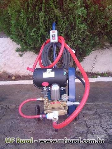 Lavadora de Alta Pressão 27 litros por minuto, motor 3 cv trifásico, Bomba HS-30 Imagem Lavadora de Alta Pressão 27 litros por minuto, motor 3 cv trifásico, Bomba HS-30